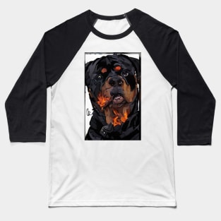 Rottweiler Steampunk art Baseball T-Shirt